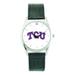 Unisex Silver TCU Horned Frogs Stainless Steel Wristwatch