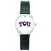 Women's Silver TCU Horned Frogs Stainless Steel Wristwatch