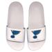 Men's ISlide White St. Louis Blues Primary Logo Motto Slide Sandals