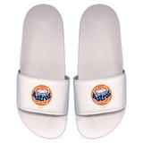 Men's ISlide White Houston Astros Cooperstown Logo Motto Slide Sandals