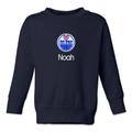 Toddler Navy Edmonton Oilers Personalized Pullover Sweatshirt