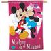 WinCraft Disney Mickey & Minnie 28'' x 40'' Single-Sided Vertical Banner
