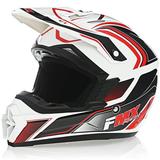Factory Racing FMX Motocross White Red Helmet size Youth Large