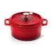 G.E.T. Energy-Efficient Non-Stick Cast Aluminum Round Dutch Oven w/ Lid Non Stick/Aluminum in Red | 9.06 H x 8.86 W in | Wayfair CA-011-R/BK/CC