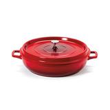 G.E.T. Non-Stick Cast Aluminium Round Braiser w/ Lid Non Stick/Aluminum in Red | 3.18 H x 14.75 W in | Wayfair CA-015-R/BK/CC