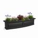 Mayne Inc. 48" Nantucket Window Box Resin/Plastic in Black | 10 H x 11.5 W x 48 D in | Wayfair 4831-B