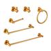 Pegpe firthert 6 - Piece Bathroom Hardware Set Metal in Yellow | Wayfair Rack-15