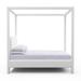 Tandem Arbor Lafayette Poster Bed Upholstered/Genuine Leather | 87 H x 62 W x 82 D in | Wayfair 115-11-FUL-22-ST-KL-WK