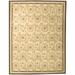 Aubusson Weave 973021 5 x 8 ft. Rouen Flat Woven Area Rug Ivory
