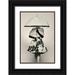 Levi Avshalom 17x24 Black Ornate Wood Framed with Double Matting Museum Art Print Titled - A Girl With An Umbrella