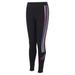 Adidas Bottoms | Adidas Nwt Girls' Black With Colorful 3 Stripe Logo Pull On Tights Med 10/12 New | Color: Black/Pink | Size: Mg