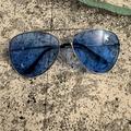 Free People Accessories | Blue Aviator Sunglasses | Color: Blue | Size: Os