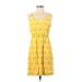 Old Navy Casual Dress: Yellow Print Dresses - Women's Size Small