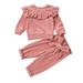 Take Home Outfit Baby Girl Wrap Baby Boys Girls Cotton Solid Autumn Long Sleeve Pants Pullover Sweatshirt Set Clothes Baby Girl Bows with Name