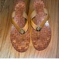 Tory Burch Shoes | Gorgeous Authentic Tory Burch Wedge Sandals | Color: Tan | Size: 8.5