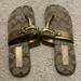 Coach Shoes | Coach Rikki Gold Sandals Size 6 | Color: Gold | Size: 6