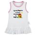 Pack My Diapers I m going to My Grandparents Home Funny Dresses For Baby Newborn Babies Skirts Infant Princess Dress 0-24M Kids Graphic Clothes (White Sleeveless Dresses 6-12 Months)