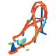 Hot Wheels Let's Race Netflix -Track Set With 1 Hot Wheels Car, Tall Figure-8 Track for Race & Stunting, Connects to Other Hot Wheels Tracks, Folds for Convenient Storage, HMB15