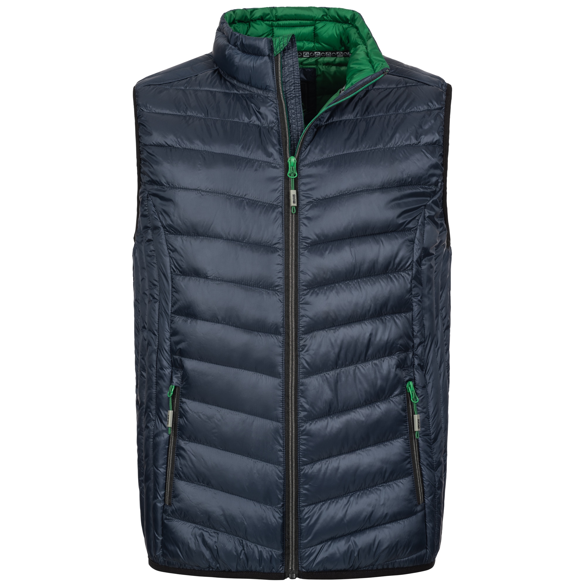 Steppjacke LPO "GILMOUR VEST VII MEN", Herren, Gr. XL (54), blau (navy), 100% Polyester, bequem, mit innenliegendem Gummizug, Jacken Steppjacke, auch in Großen Größen erhältlich