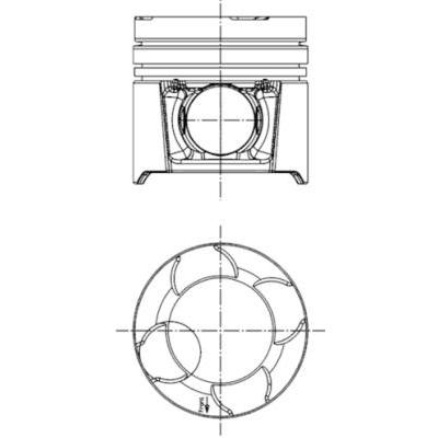 KOLBENSCHMIDT Kolben Universal für MAN 51.02500-6139 97458612 Image