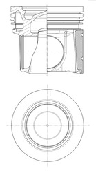 KOLBENSCHMIDT Kolben Universal 41013600 Image