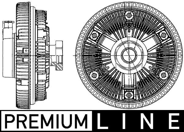 MAHLE Kupplung, Kühlerlüfter Universal Ø152mm 152mm CFC 230 000P Image