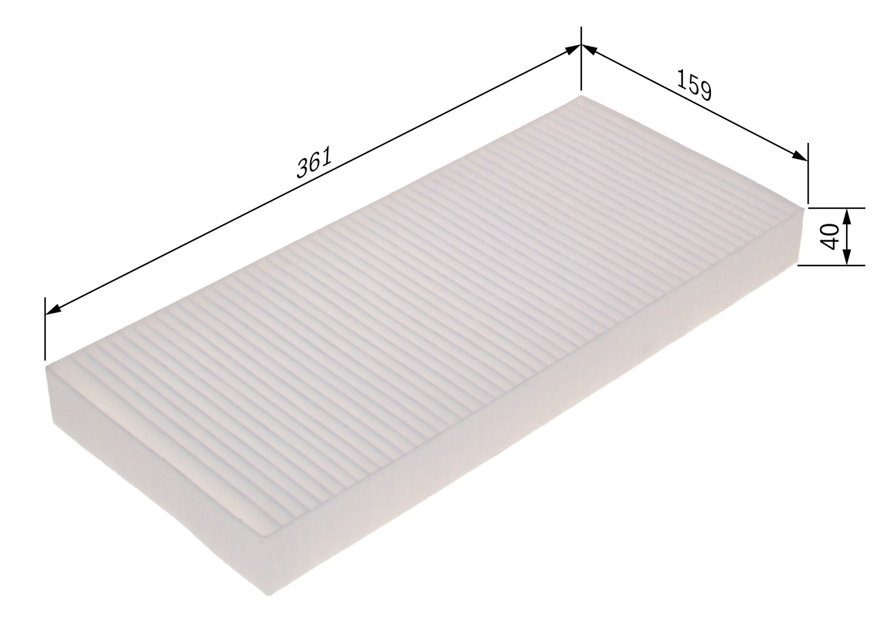 BOSCH Filter, Innenraumluft 1 987 431 162 Universal 1x für RENAULT MAN 85619500025 5021188050 Image