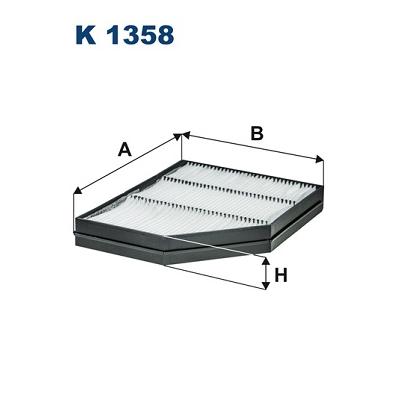 FILTRON Filter, Innenraumluft Universal für MERCEDES-BENZ A0008309518 9608300018 0008309518 K 1358 Image