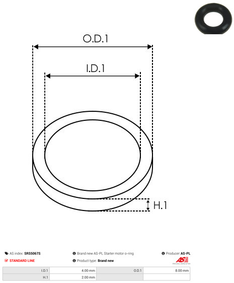 AS-PL Reparatursatz, Generator Universal für MITSUBISHI M816D00701 SRS5067S Image