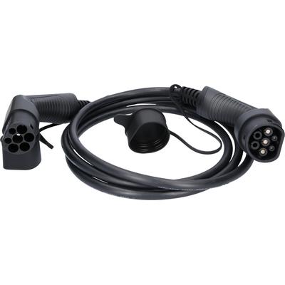 KS TOOLS efuturo Ladekabel gerade, Typ 2 auf Stecker Ladekabel, Elektrofahrzeug 230V für NISSAN PEUGEOT CITROEN PIAGGIO VW SMART MERCEDES-BENZ THINK R Image