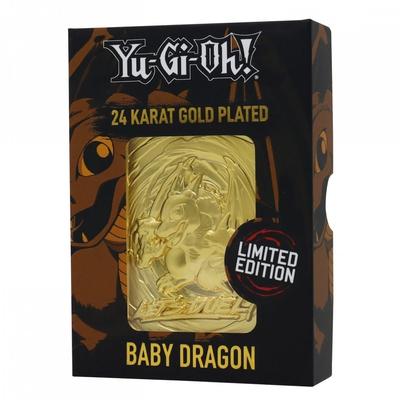 Yugioh Baby Dragon 24 Karat Gold Plated Metal Card