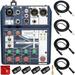 Soundcraft Notepad-5 Small-Format Analog Mixer/USB Interface Bundle with 2x Mophead 10-Foot 1/4 TRS Cables 2x 10-Foot XLR Cables 1/4 to 3.5mm Adapter 4x Cable Ties and Microfiber Cloth