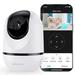 WUUK 4MP Indoor Pan/Tilt Security Camera Baby Monitor with Camera and Audio Wi-Fi Pet Camera with Phone APP Motion Detection & Tracking Night Vision 2-Way Audio Compatible with Alexa & Google
