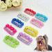 Cat Dog Hair Accessories Pet Cat Dog Hair Bows Clips Dogs Hair Clips Flower Embellishment Dress-up Titanium Steel Pet Puppy Hair Barrettes Pet Accessory Pet Hair Barrettes