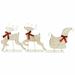 Northlight 3pc LED Lighted Reindeer and Sleigh Outdoor Christmas Decoration