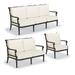 Carlisle Seating Replacement Cushions - Lounge Chair, Stripe, Resort Stripe Glacier Lounge Chair, Standard - Frontgate