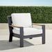 Calhoun Lounge Chair with Cushions in Aluminum - Resort Stripe Glacier, Standard - Frontgate