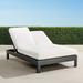 St. Kitts Double Chaise with Cushions in Matte Black Aluminum - Amber, Standard - Frontgate