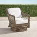 Hampton Swivel Lounge Chair in Driftwood Finish - Rain Glacier - Frontgate