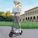 iRerts Folding Electric Scooter Electric Scooter for Adults Men Women E Scooter with APP LED Display 10 Honeycomb Tire 25 Mile Long-Range 21Mph Commuter Electric Scooter for Work School Black