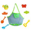 Mesh Beach Bag Large Tote Backpack Outdoor Kids Toys Travel Towels Sand Away