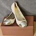 Coach Shoes | Coach Darsi Dusted Suede Mirror Metallic Gold Flat Shoes Us 10 W/ Box | Color: Gold | Size: 10