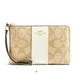 Coach Bags | Nwt Coach Corner Zip Wristlet In Signature Canvas | Color: Cream/Red | Size: Os