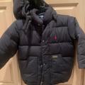 Ralph Lauren Jackets & Coats | Jacket Coat Puffer Warm With Detachable Hat, Navy Blue Zipper Snaps | Color: Blue | Size: 4tb