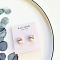 Kate Spade Jewelry | Last Onekate Spade Dainty Pearl Crystal Stud Earrings White | Color: Gold/White | Size: Os