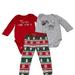 Disney Matching Sets | Girls Christmas Long Sleeve Onesie Pants Lot Bundle 6m | Color: Green/Red | Size: 6mb