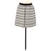 Ann Taylor LOFT Casual A-Line Skirt Mini: Black Color Block Bottoms - Women's Size 10