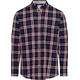 BRAX Herren Style Daniel C Light Flanell Kariertes Flanellhemd Hemd, Burned RED, M