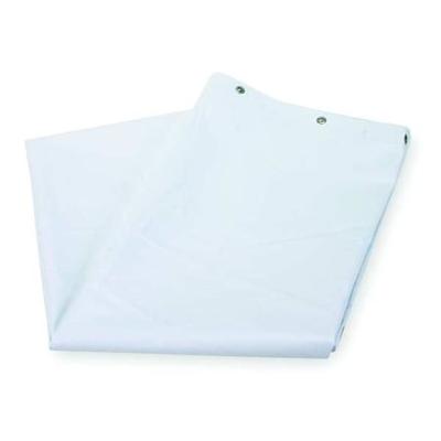 ZORO SELECT 4EEZ2 Shower Curtain, Plastic, White, 42 in W, 72 in L
