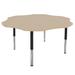 Factory Direct Partners La Madera Pro Flower Activity Table w/ Adjustable Super Legs Laminate/Metal | 31.5 H x 60 W x 60 D in | Wayfair 13118-284